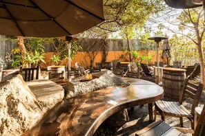 Outdoor dining - Room 202 | The Brick Boutique Hotel (Oceanside)