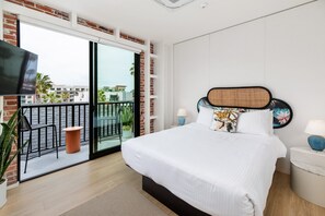 1 bedroom, WiFi, bed sheets - Balcony Room 303 | The Brick Boutique Hotel (Oceanside)