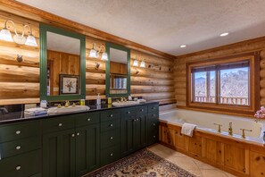 Shower, towels, soap, shampoo