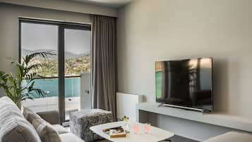 En 55-tommers smart-TV med digitale kanaler samt TV