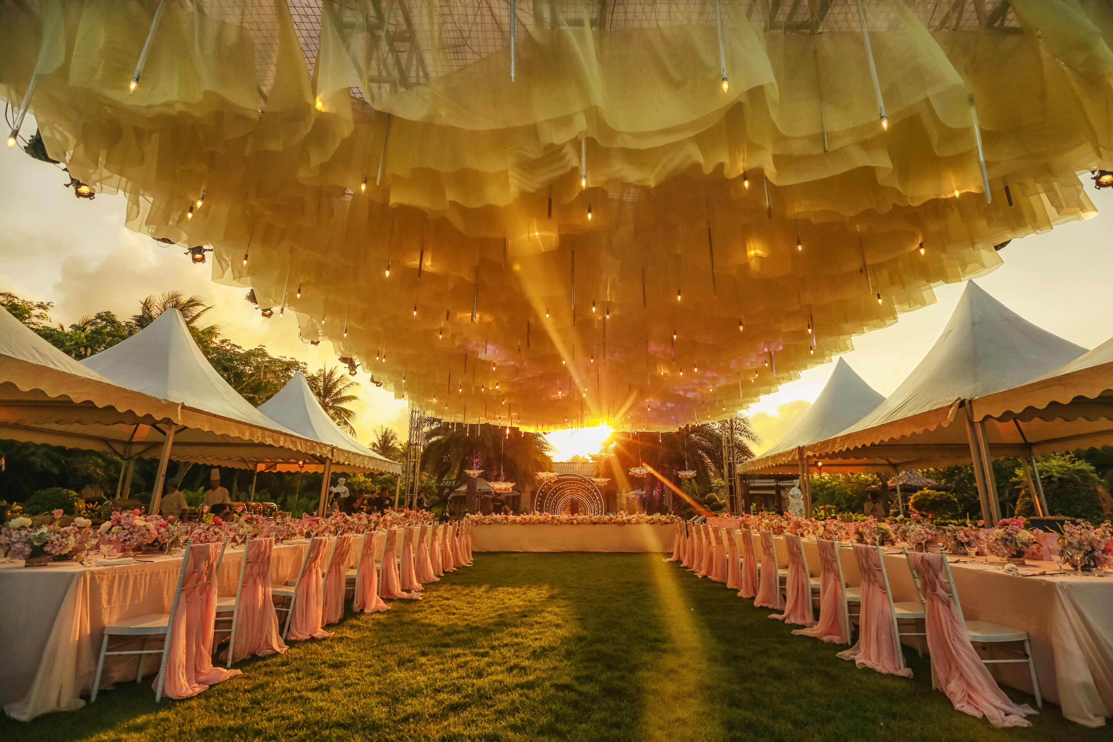 Área de bodas al aire libre