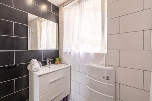 Shower, hair dryer