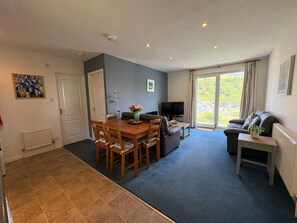 TV, DVD player - Panoramic Sea Views from the Private Balcony of this Spacious Apartment (Torpoint)