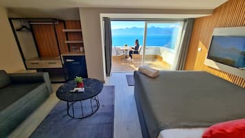 Chambre Double, terrasse, vue mer | Vue sur la plage/l’océan