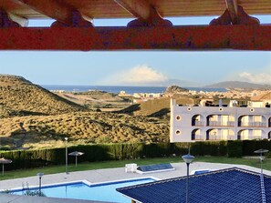 Outdoor pool - Spectacular apartment with sea views. WIFI. SmartTV 58” (Los Geraneos)