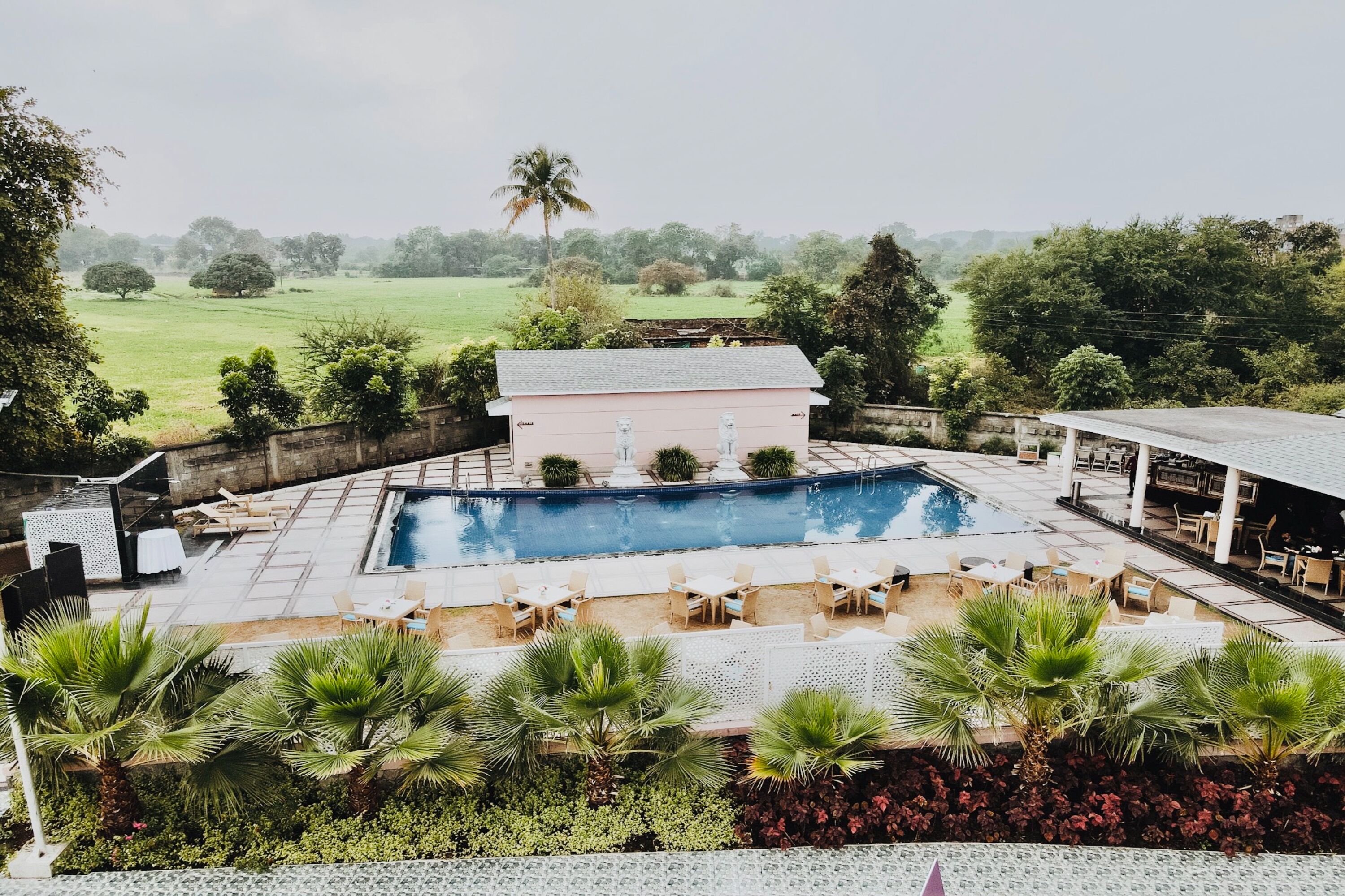 منظر من الجو على ارتفاع عالٍ