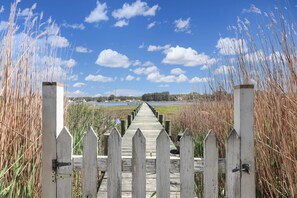 Property grounds - Heron's Cove on Salt Meadow - Pet friendly, waterfront home! (Chincoteague Island)