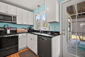 Fridge, microwave, oven, stovetop - High Tide - Shared water access; Screened porches! (Chincoteague Island)