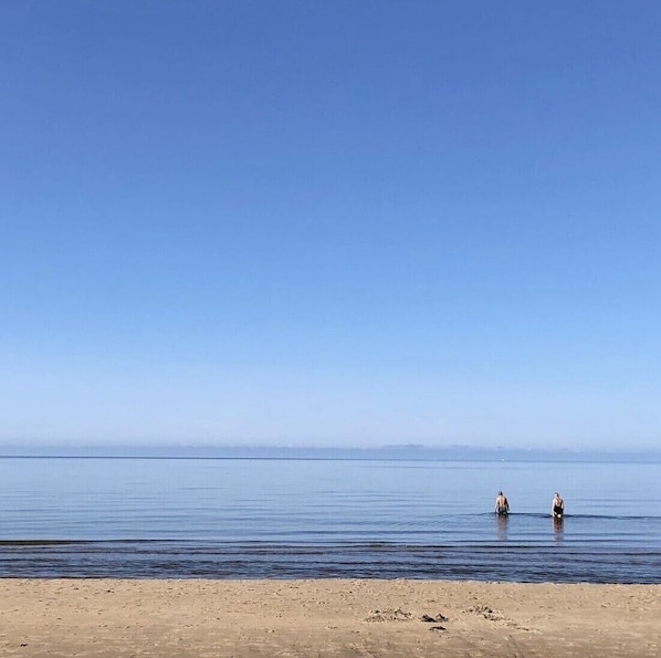 On the beach