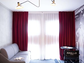 Rom – executive, 1 dobbeltseng med sovesofa | Skrivebord, skrivebord for bærbar PC, blendingsgardiner og lydisolert