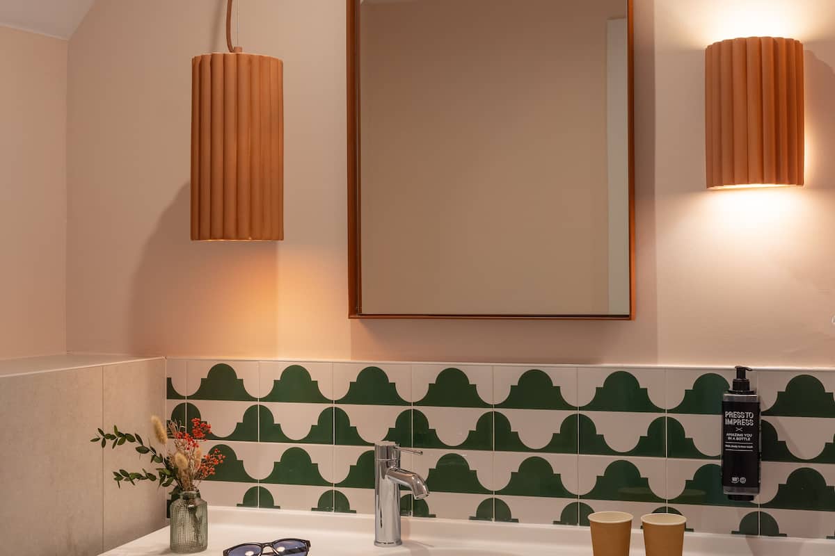standard double room, 1 double bed | bathroom | eco-friendly toiletries, hair dryer, towels, soap