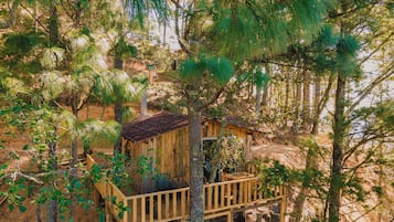 Cabane Classique, 1 grand lit, terrasse, côté montagne