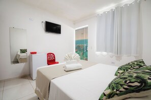 Een strijkplank/strijkijzer, gratis wifi