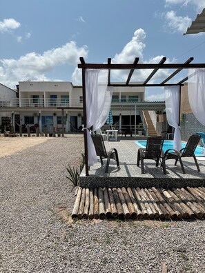 Voorkant van accommodatie