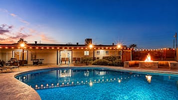 A heated pool