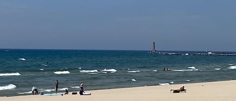Beach nearby, beach towels