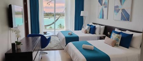 2 chambres, bureau, Wi-Fi gratuit, draps fournis