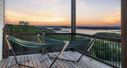 Top Lake View Retreat with 3 Decks, 2 Game Rooms, Theater, Free Tickets & Community Pool