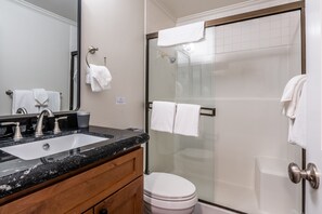 Bathtub, hair dryer, towels