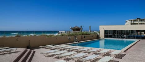 Indoor pool, a heated pool