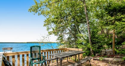 Lakefront home with dock, fireplace, deck, firepits & fast WiFi - dog-friendly