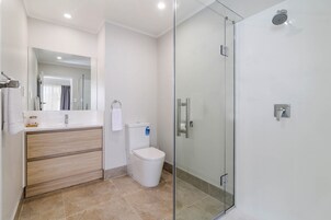 Suite, 1 Bedroom, 1 King and 2 Twin | Bathroom | Shower, hair dryer, towels, soap