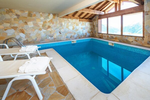 Indoor pool, a heated pool