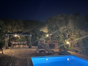 Outdoor pool - Beautiful villa with private pool - close to beaches. (Punta de Su Turrione)