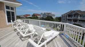 Terrace/patio - Semi-Oceanfront, Yard, Private Pool, Close to Beach, Rec Rm, PI185, Sugar N Spice (Corolla)