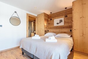 3 bedrooms, WiFi, bed sheets - 200m from resort center, 2nd floor, view ski slopes, fitness, swimming pool, sauna, hammam, balcony (Saint-Martin-de-Belleville)