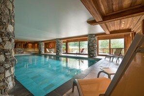 Indoor pool, a heated pool