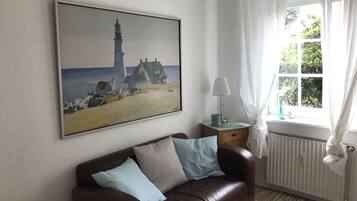 Appartement | Coin séjour | Télévision à écran plat de 32 pouces avec chaßnes par cùble, télévision