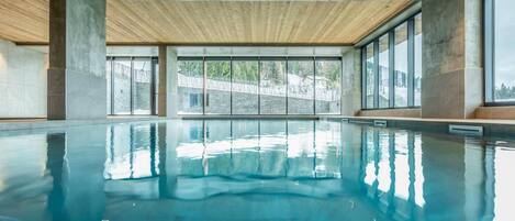 Indoor pool, a heated pool