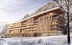Exterior - 50m from ski slopes, 3rd floor, view valley, fitness, swimming pool, sauna, hammam, balcony, parking (Bourg-Saint-Maurice)