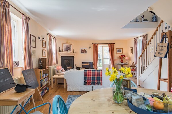 TV, fireplace, DVD player