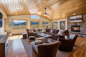 Fireplace, ping pong