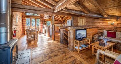 Chalet, 200m from ski slopes, fitness, terrace, fireplace or stove, parking, tv, ski locker, 100m²
