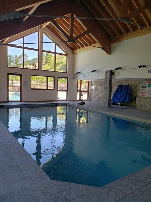 Indoor pool, a heated pool