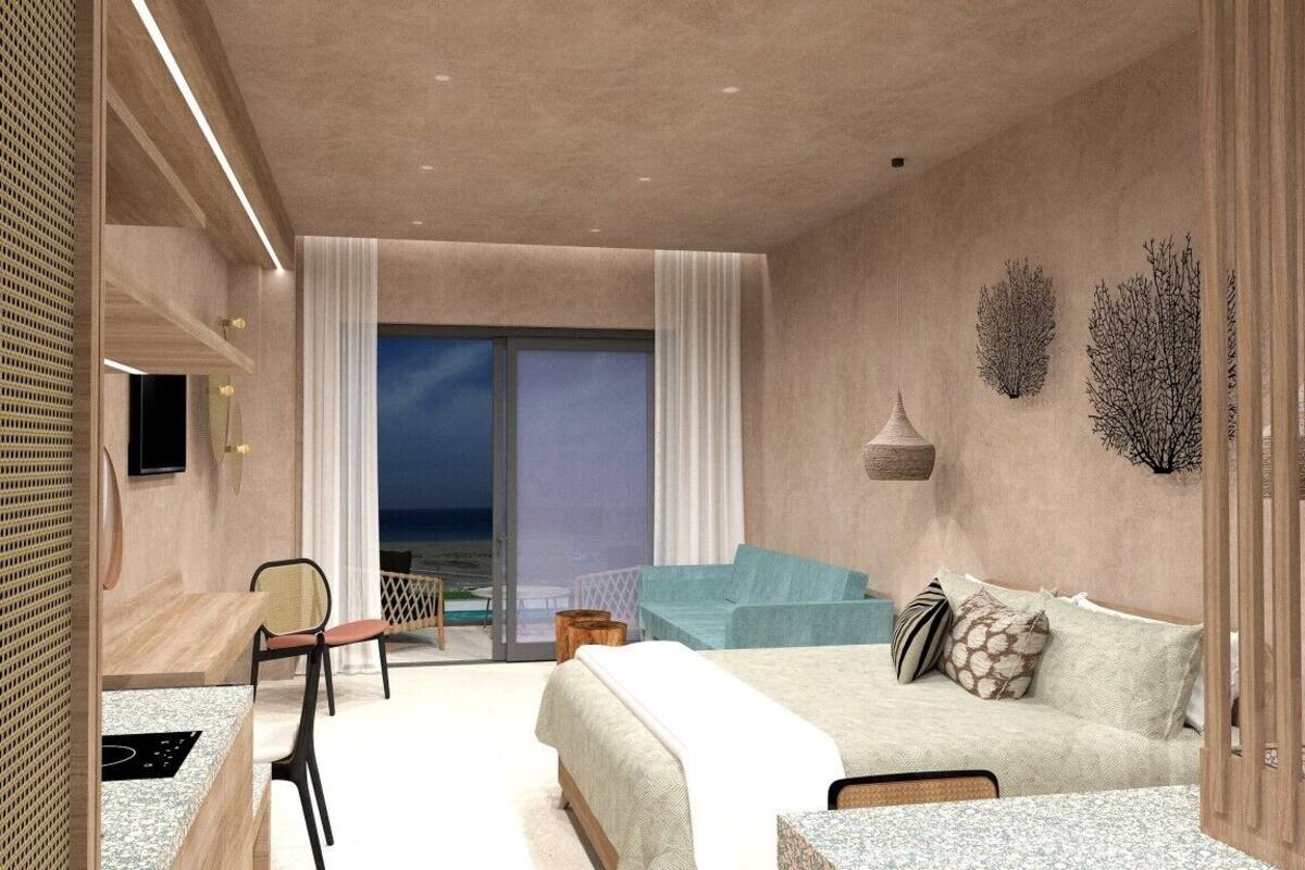 Studio Suite Junior | Brankas, dilengkapi dengan perabotan berbeda-beda, dan meja kerja