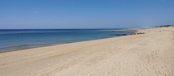 Double house interior patio 100m from the dune 8 to 9 pers