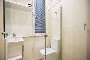 Shower, hair dryer