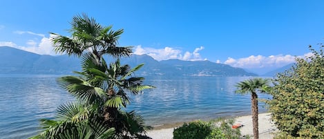 Vista a la playa o el mar