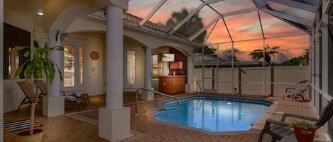 Una piscina climatizada