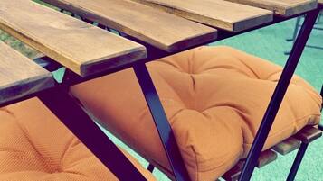 屋外ダイニングエリア