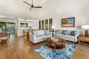 Smart TV, DVD player, books, offices
