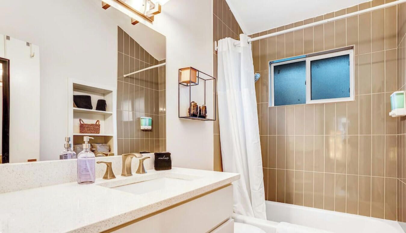 Eco-friendly toiletries, hair dryer, towels, soap