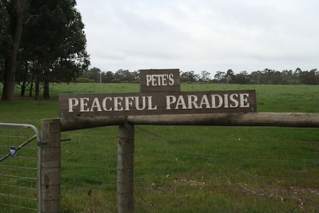 Property grounds. Listen to the silence
Drink in the peacefulness
Get drunk on the atmosphere