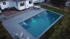 A heated pool