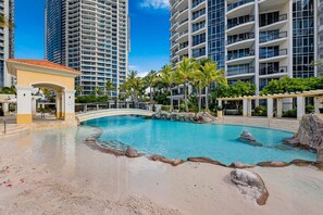 Indoor pool, a heated pool - Chevron: 3 Bedroom, sleeps 10 - 3 Pools (Surfers Paradise)