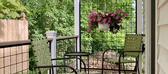 Lovely intown cottage close to college, shops, coast, in leafy, tranquil setting